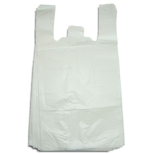 ND-Hemdchentragetaschen, weiß, geblockt, 12 my, 25 + 14 x 48 cm