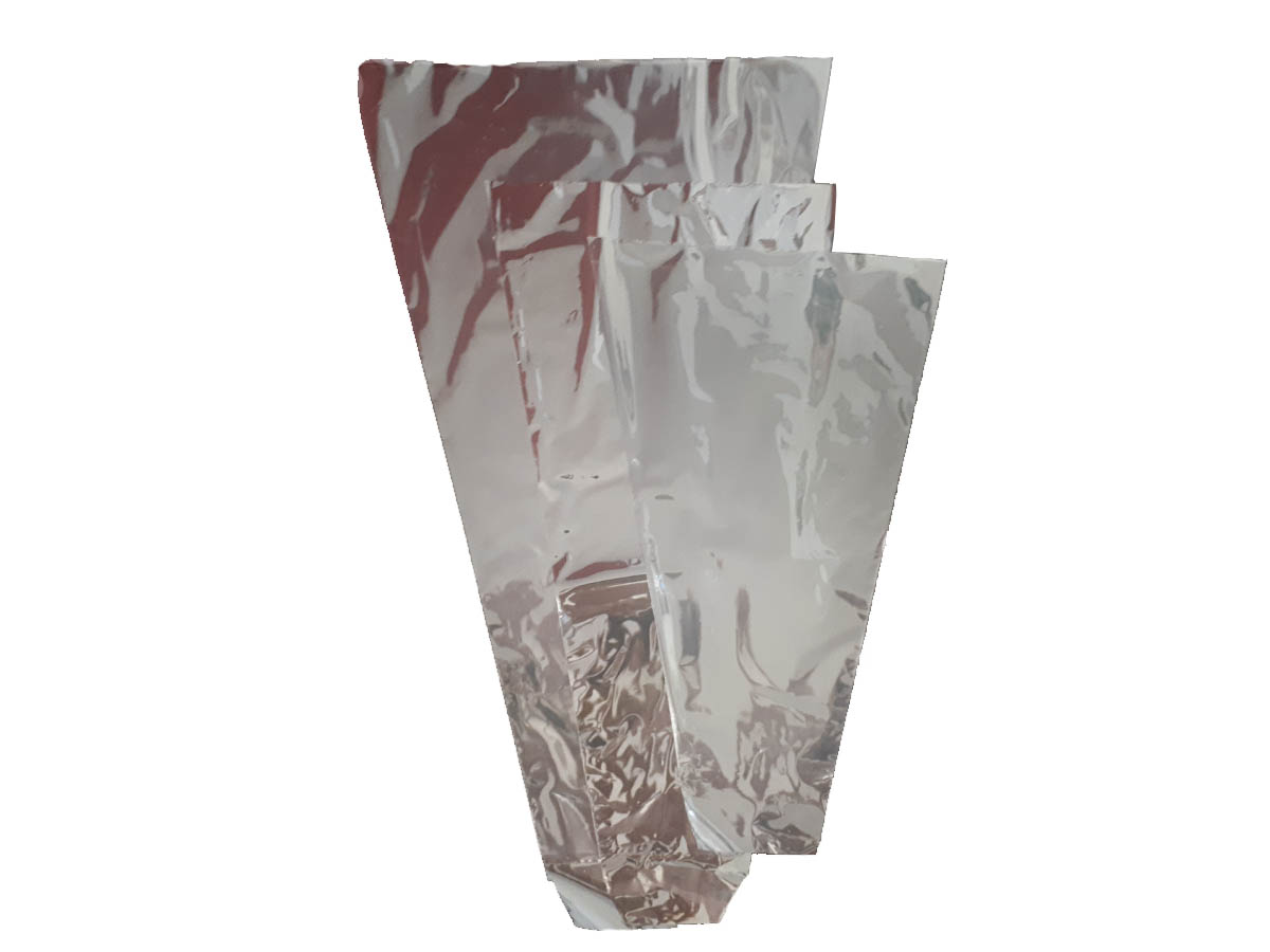 Verpackungstrichter für Schnittblumen Motiv „Silber“, 30 my